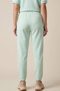 Zivame Knit Poly Athleisure Joggers - Opal Blue — thumbnail 4